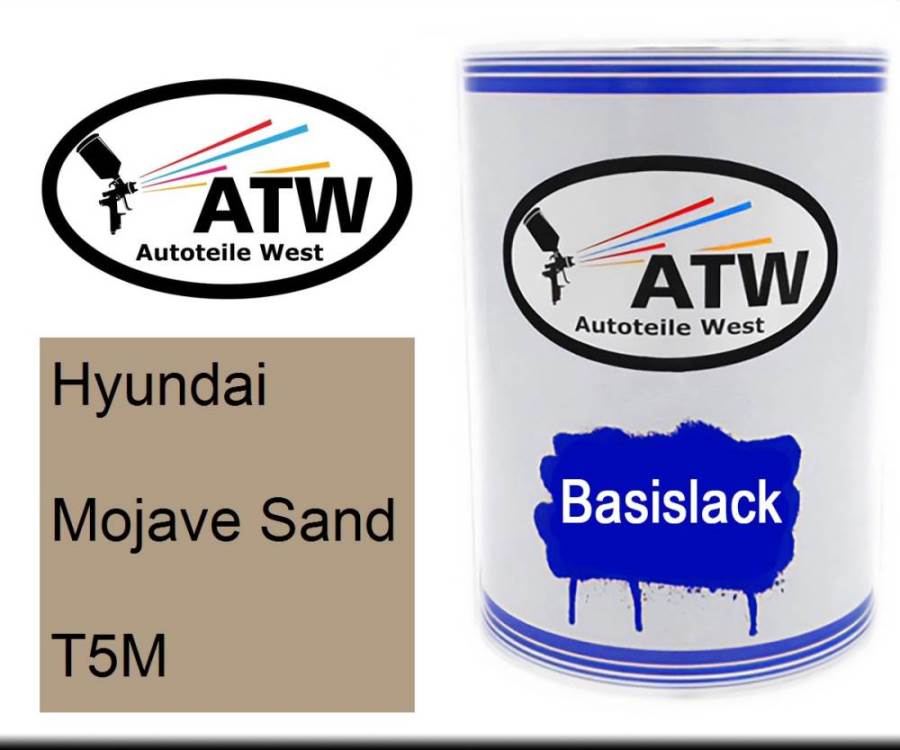 Hyundai, Mojave Sand, T5M: 500ml Lackdose, von ATW Autoteile West.